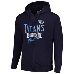 Tennessee Titans Starter Domestic Post Season Full-Zip Hoodie Navy