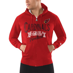 Arizona Cardinals Starter Domestic Post Season Full-Zip Hoodie Cardinal