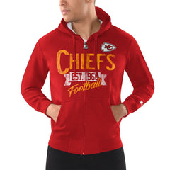 Kansas City Chiefs Starter Domestic Post Season Full-Zip Hoodie Red