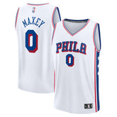 NBA Tyrese Maxey Philadelphia 76ers Fast Break Replica Player Jersey - Association Edition - White