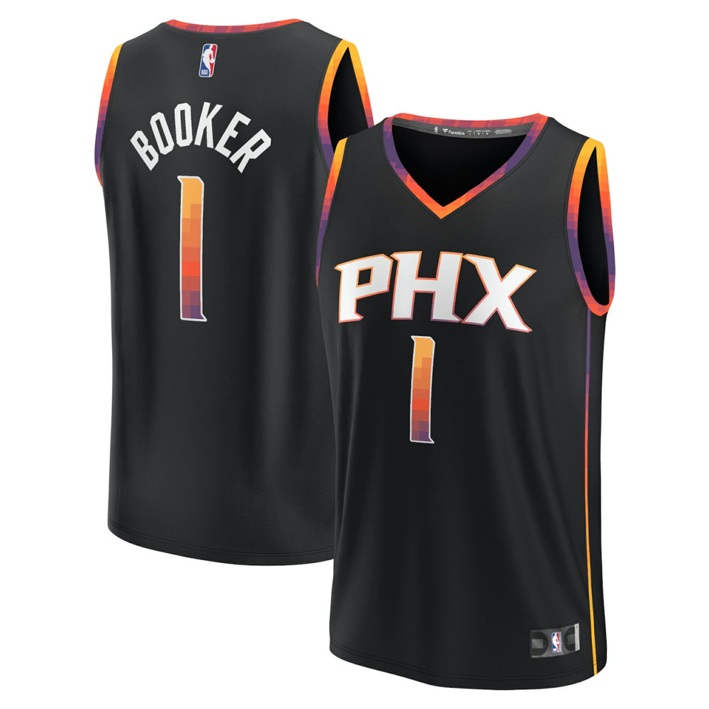 NBA Devin Booker Phoenix Suns Youth Fast Break Player Jersey - Statement Edition - Black