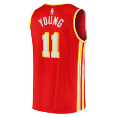 Trae Young Atlanta Hawks Fast Break Replica Jersey Icon Edition Red