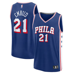 NBA Joel Embiid Philadelphia 76ers Fast Break Replica Jersey - Icon Edition - Royal