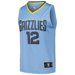 NBA Ja Morant Memphis Grizzlies Fast Break Replica Player Jersey - Statement Edition - Light Blue