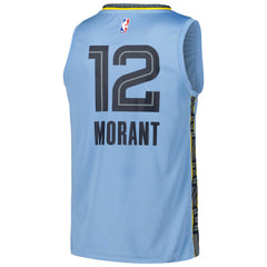 NBA Ja Morant Memphis Grizzlies Fast Break Replica Player Jersey - Statement Edition - Light Blue