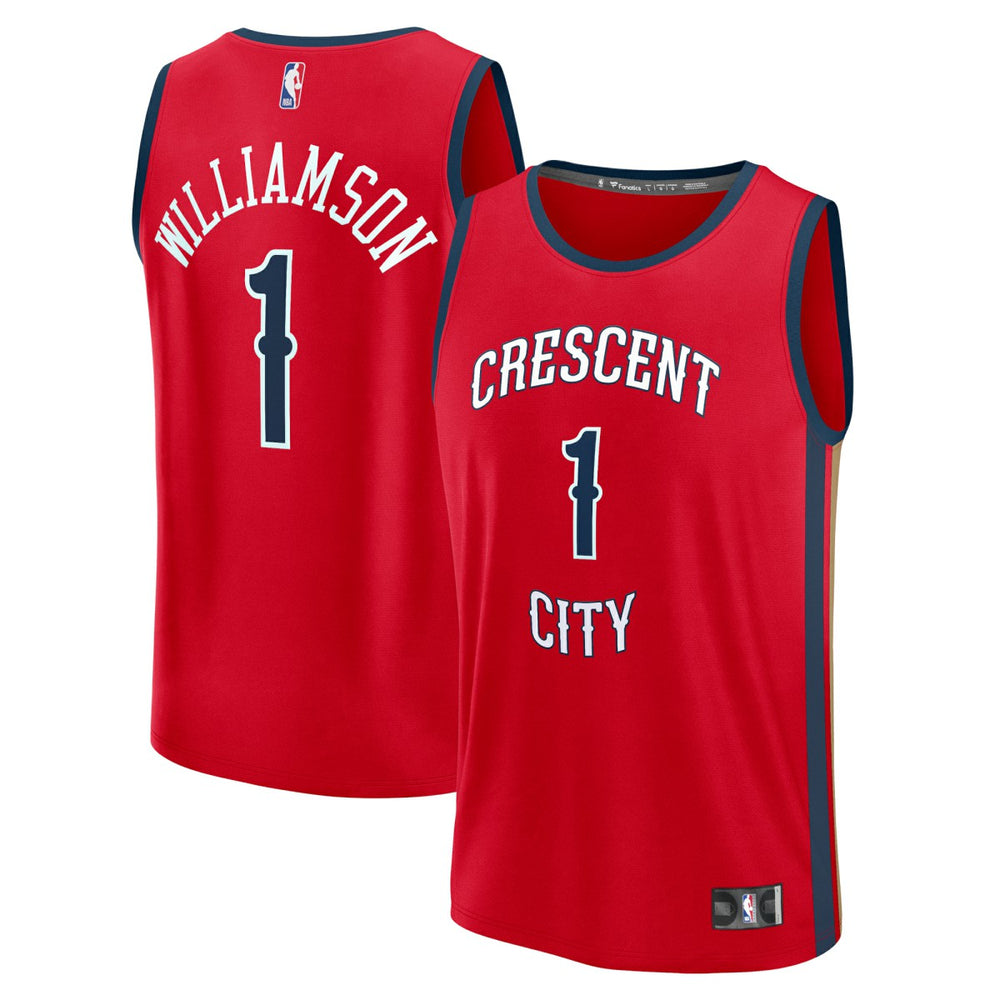 NBA Zion Williamson New Orleans Pelicans Fast Break Replica Player Jersey - Statement Edition - Red