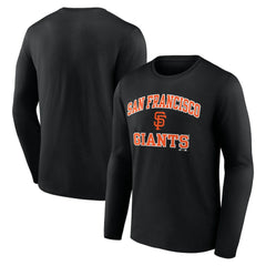 San Francisco Giants Logo Athletic Heart & Soul Long Sleeve T-Shirt - Black T-shirts