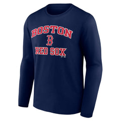 Boston Red Sox Logo Athletic Heart & Soul Long Sleeve T-Shirt - Navy T-shirts