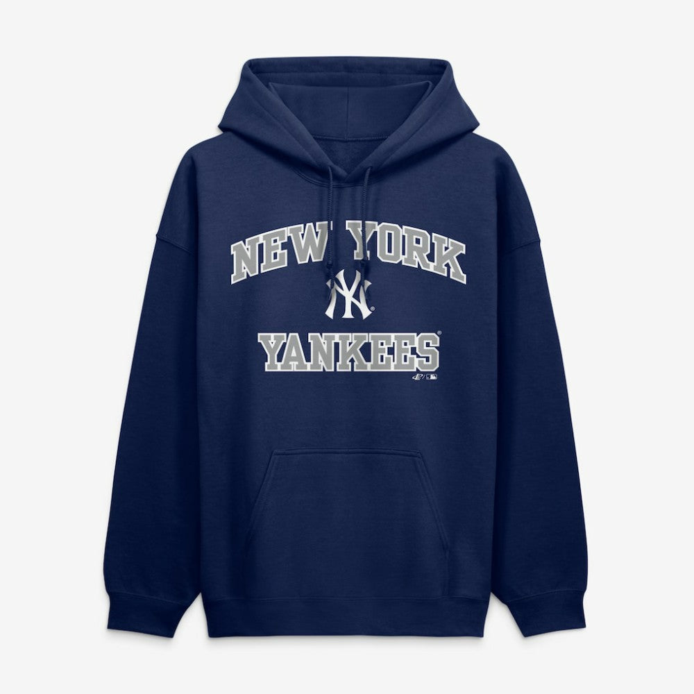 New York Yankees Logo Athletic Heart & Soul Hoodie - Navy Hoodies