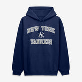 New York Yankees Logo Athletic Heart & Soul Hoodie - Navy Hoodies