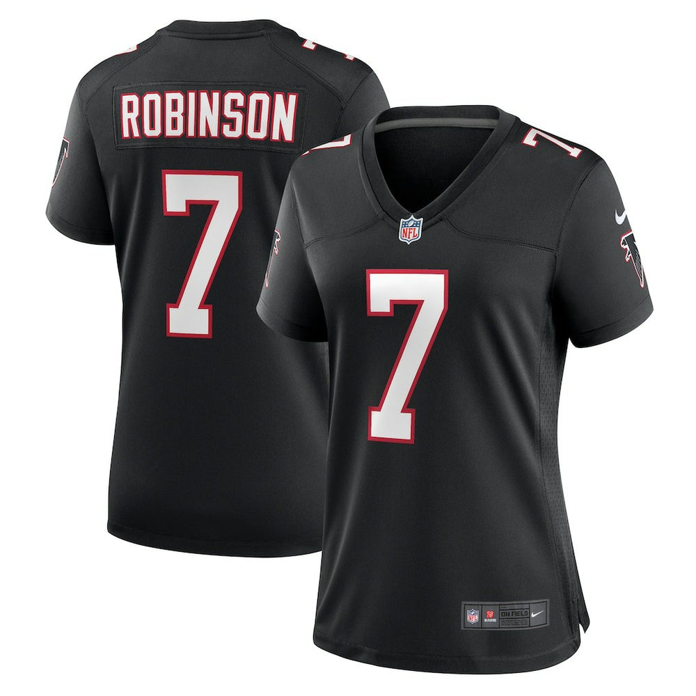 NFL Bijan Robinson Atlanta Falcons Women's Alternate Game Jersey - Black