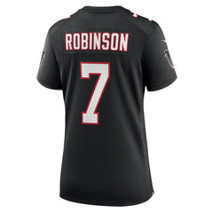 NFL Bijan Robinson Atlanta Falcons Women's Alternate Game Jersey - Black