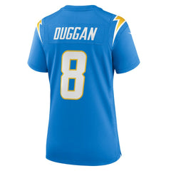NFL Max Duggan Los Angeles Chargers Women's Team Game Jersey - Powder Blue