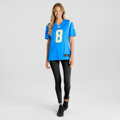 NFL Max Duggan Los Angeles Chargers Women's Team Game Jersey - Powder Blue