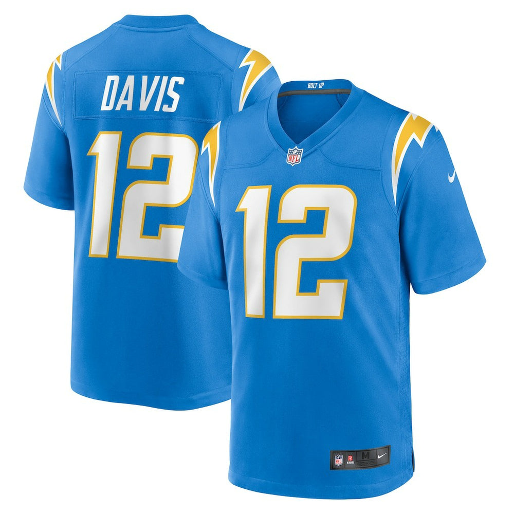 NFL Derius Davis Los Angeles Chargers Team Game Jersey - Powder Blue