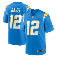 NFL Derius Davis Los Angeles Chargers Team Game Jersey - Powder Blue