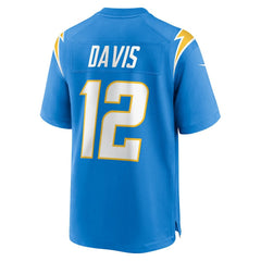 NFL Derius Davis Los Angeles Chargers Team Game Jersey - Powder Blue