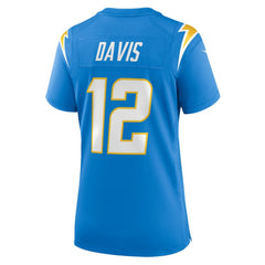 NFL Derius Davis Los Angeles Chargers Women's Team Game Jersey - Powder Blue