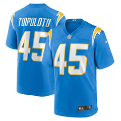 NFL Tuli Tuipulotu Los Angeles Chargers Team Game Jersey - Powder Blue