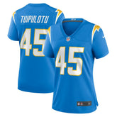 Tuli Tuipulotu Los Angeles Chargers Women's Team Game Jersey Powder Blue