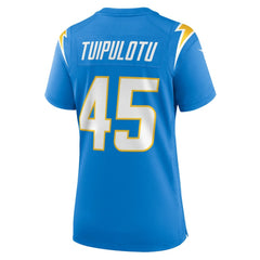 NFL Tuli Tuipulotu Los Angeles Chargers Women's Team Game Jersey - Powder Blue
