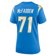 NFL Jordan McFadden Los Angeles Chargers Women's Team Game Jersey - Powder Blue