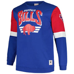 Buffalo Bills Big & Tall Fleece Pullover Sweatshirt Royal