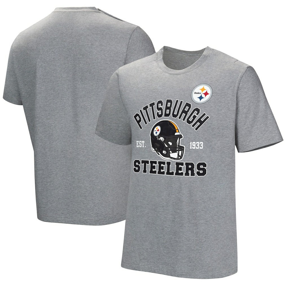 Pittsburgh Steelers Tackle Adaptive T-Shirt Gray