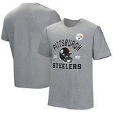 Pittsburgh Steelers Tackle Adaptive T-Shirt Gray