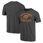 San Francisco Giants Cooperstown Collection Our Game Tri-Blend T-Shirt - Heather Charcoal T-shirts