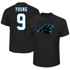 Bryce Young Carolina Panthers Big & Tall Player Name & Number T-Shirt Black
