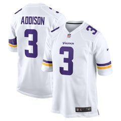 NFL Jordan Addison Minnesota Vikings Away Game Jersey - White