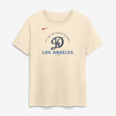 Los Angeles Dodgers Nike Women's City Connect Arch T-Shirt - Natural T-shirts