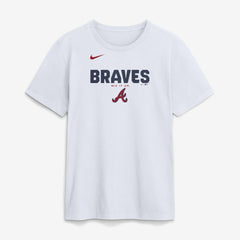 Atlanta Braves Nike Bold Team Name T-Shirt - White T-shirts