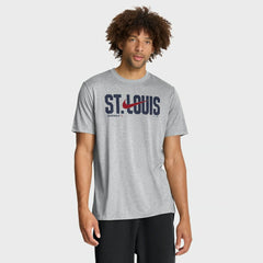 St. Louis Cardinals Nike Swoosh Legend Dri-FIT T-Shirt - Heather Gray T-shirts
