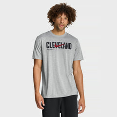 Cleveland Guardians Nike Swoosh Legend Dri-FIT T-Shirt - Heather Gray T-shirts