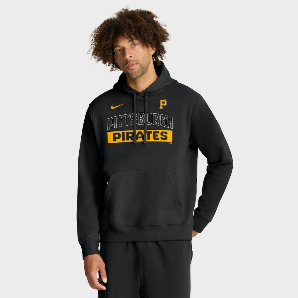 Pittsburgh Pirates Nike Primetime Club Hoodie - Black Hoodies