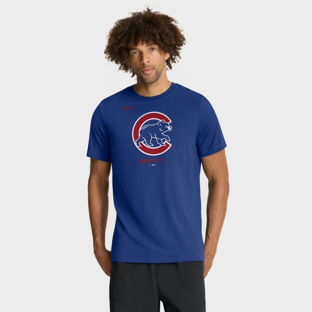 Chicago Cubs Nike Tri-Blend Logo T-Shirt - Royal T-shirts
