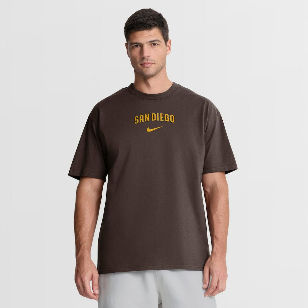 San Diego Padres Nike City Name Max 90 T-Shirt - Brown T-shirts