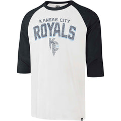 Kansas City Royals '47 City Connect Crescent Franklin Raglan 3/4-Sleeve T-Shirt - Cream T-shirts