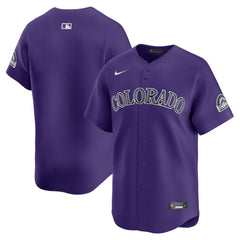 MLB Colorado Rockies Nike Alternate Limited Jersey?¨C Purple
