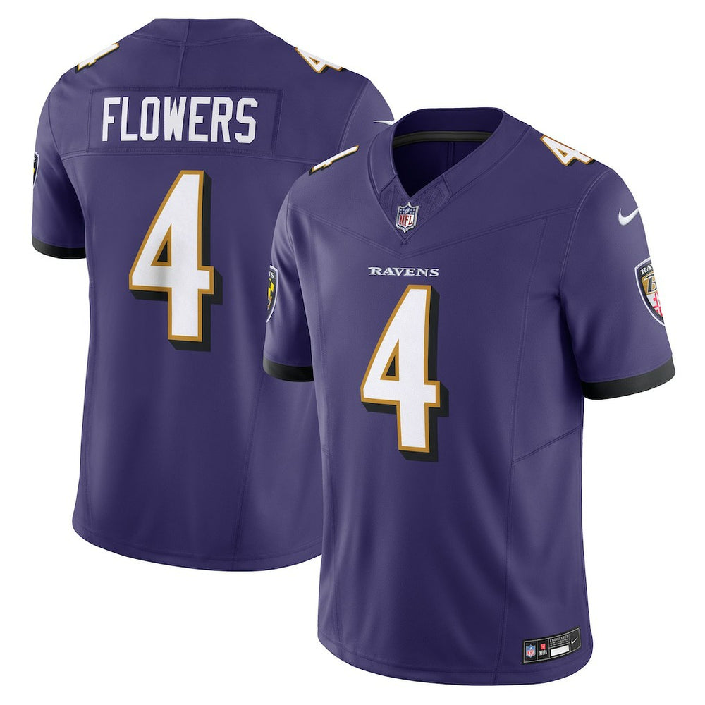 NFL Zay Flowers Baltimore Ravens Vapor F.U.S.E. Limited Jersey - Purple