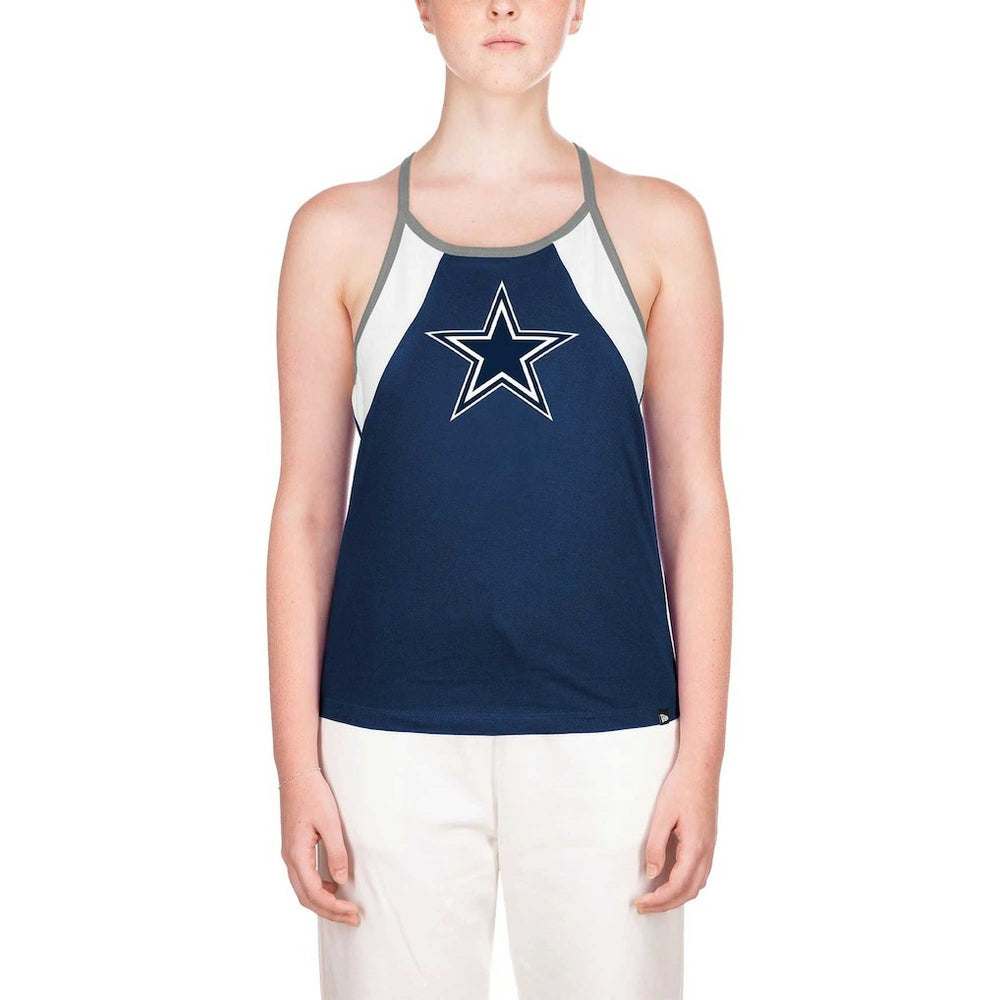 Dallas Cowboys New Era Women's Ribbed Racerback Tank Top Navy