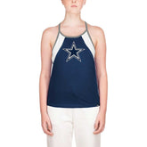 Dallas Cowboys New Era Women's Ribbed Racerback Tank Top Navy