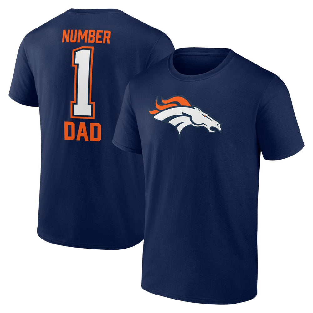 Denver Broncos Father's Day T-Shirt Navy