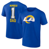 Los Angeles Rams Father's Day T-Shirt Royal