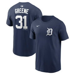 Riley Greene Detroit Tigers Nike Home Name & Number T-Shirt - Navy T-shirts