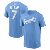 Bobby Witt Jr. Kansas City Royals Nike Name & Number T-Shirt - Light Blue T-shirts