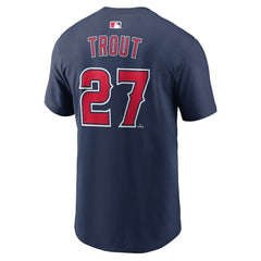 Mike Trout Los Angeles Angels Nike Name & Number T-Shirt - Navy T-shirts