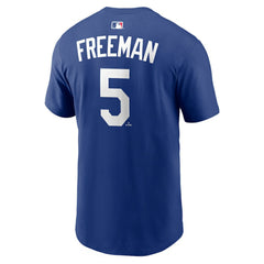 Freddie Freeman Los Angeles Dodgers Nike Home Name & Number T-Shirt - Royal T-shirts